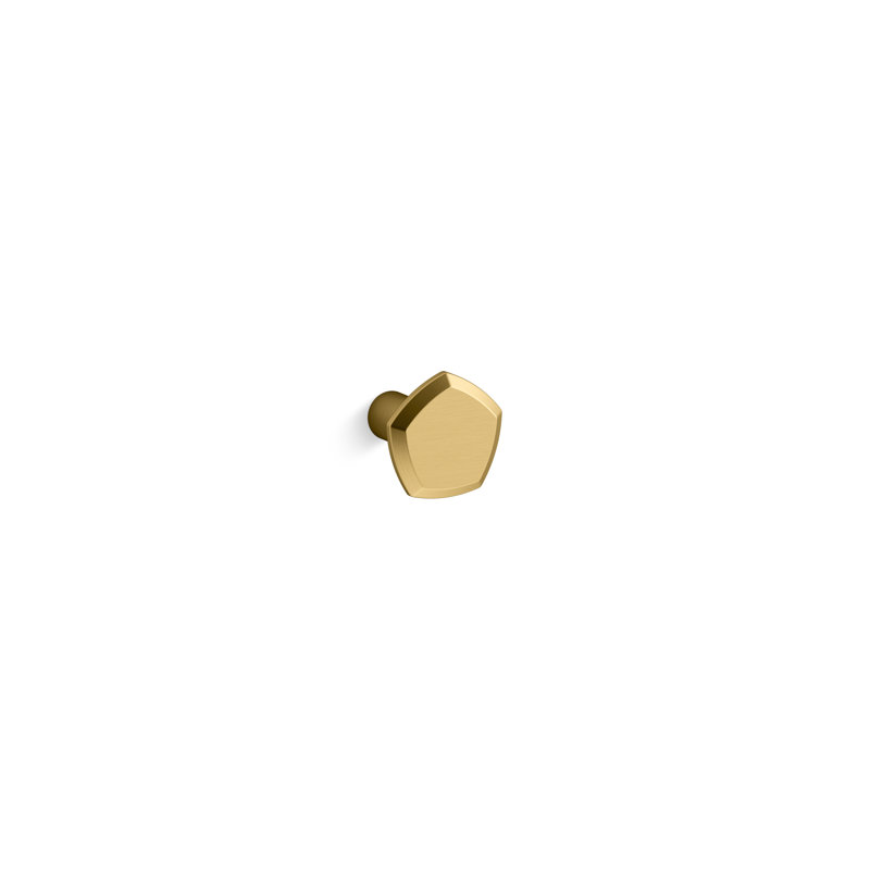 Occasion Cabinet Knob, Vibrant Brushed Moderne Brass