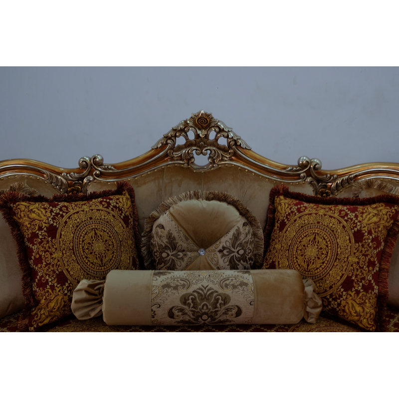 Saint Germain Loveseat, Red/Burgundy