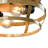 2 - Light 11.81" Caged Unique/Statement Urn Bell Drum Flush Mount