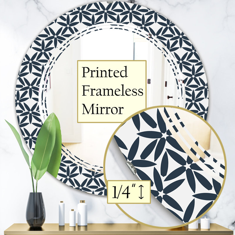 Miroir mural abstrait moderne et contemporain, H 31,5 po x l po