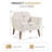 Hotaling 32.2" Wide Contemporary Upholstered Accent Chair With Solid Wood Legs-124928696