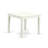 5 Piece Dinette Set for 4 Includes a Square Dining Room Table and 4 Dining Chairs, Linen White