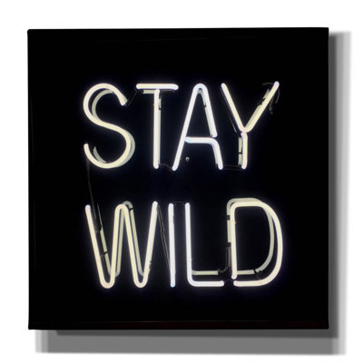 «Stay Wild In Neon White» par Epic Portfolio, art mural sur toile