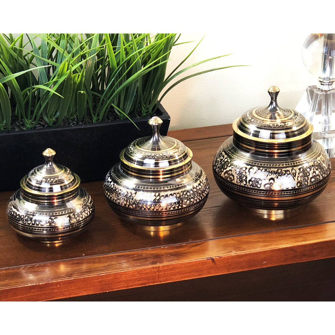 Tocoloma Handmade Metal Decorative Urns & Jars World Menagerie