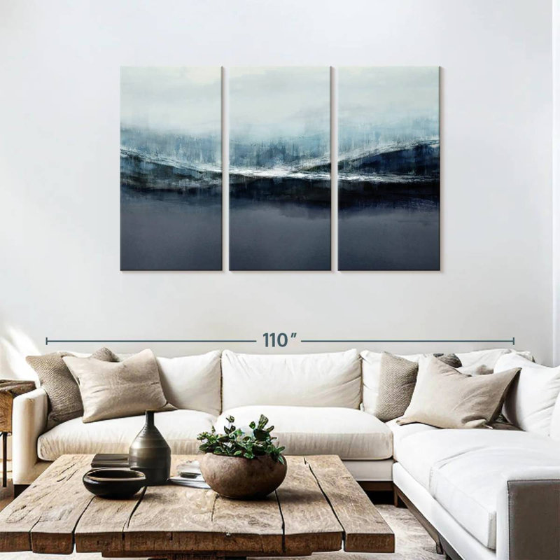 Avery Ascending Blue, 48" H x 74" W