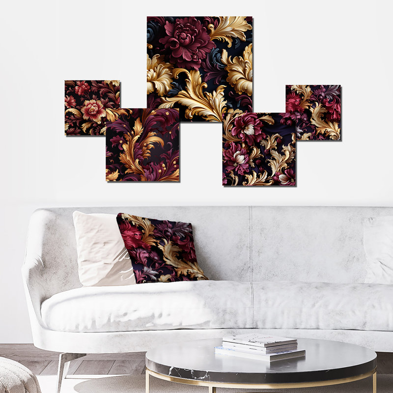 Gainsborough - Damask Wall Decor Set Of 5