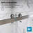 KW01 56 - 60 In. W X 76 In. H Double Sliding Frameless Shower Door With 3/8 In. Clear Glass-108223564