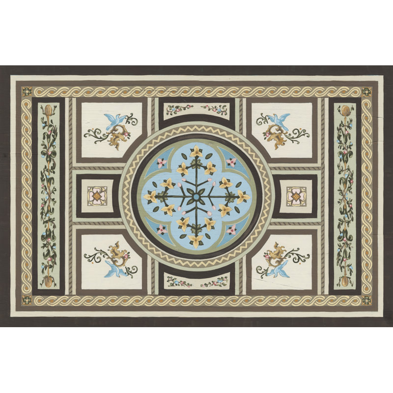 Chateau Panel I - Graphic Art, 30 cm H x 46 cm W, Black Floater Framed