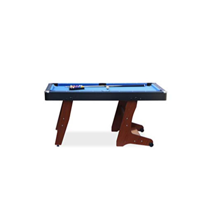 RACK Drogon 5.5-Foot Folding Billiard/Pool Table, Brown