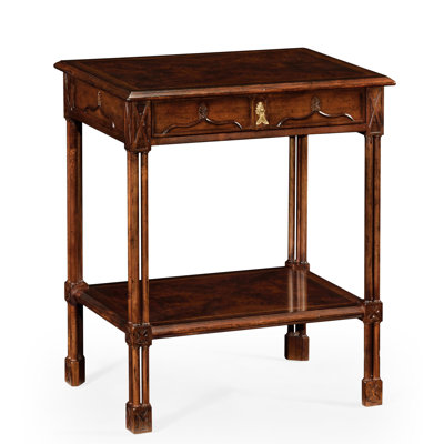 Tribeca Solid Wood End Table with Storage