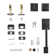 Delaney Avino Handleset with Single Cylinder Deadbolt and Olivia Knob and Rosette