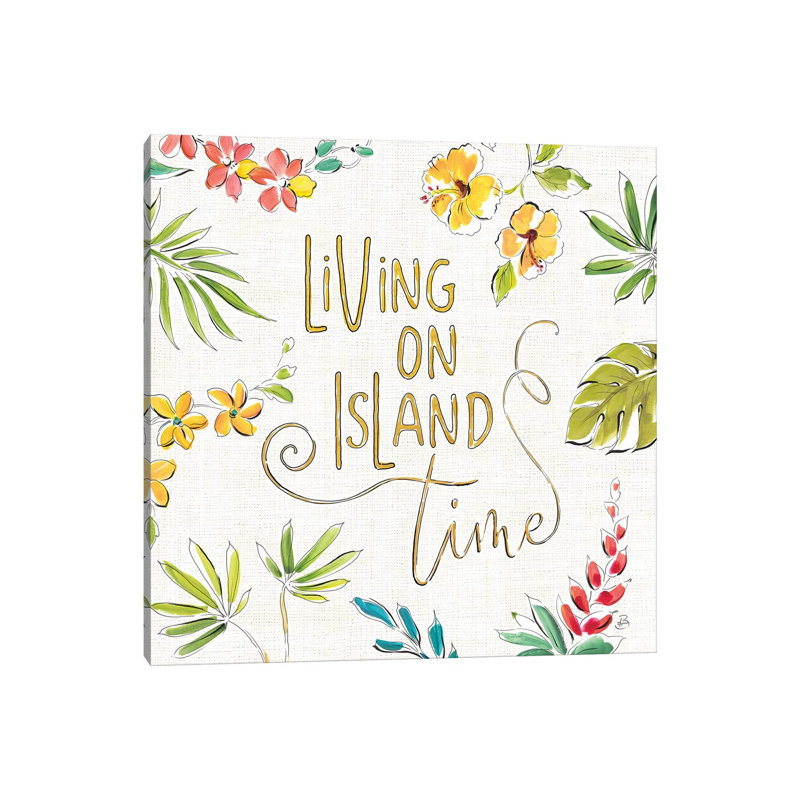 Tropical Oasis, White VI by Daphne Brissonnet - Wrapped Canvas Print, 30.48cm H x 30.48cm W x 1.91cm D