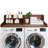 Kaboon 2-Tier Washer Dryer Countertop 58" W X 28" D X 12" H, Laundry Shelf Organizer-119893860-122871968