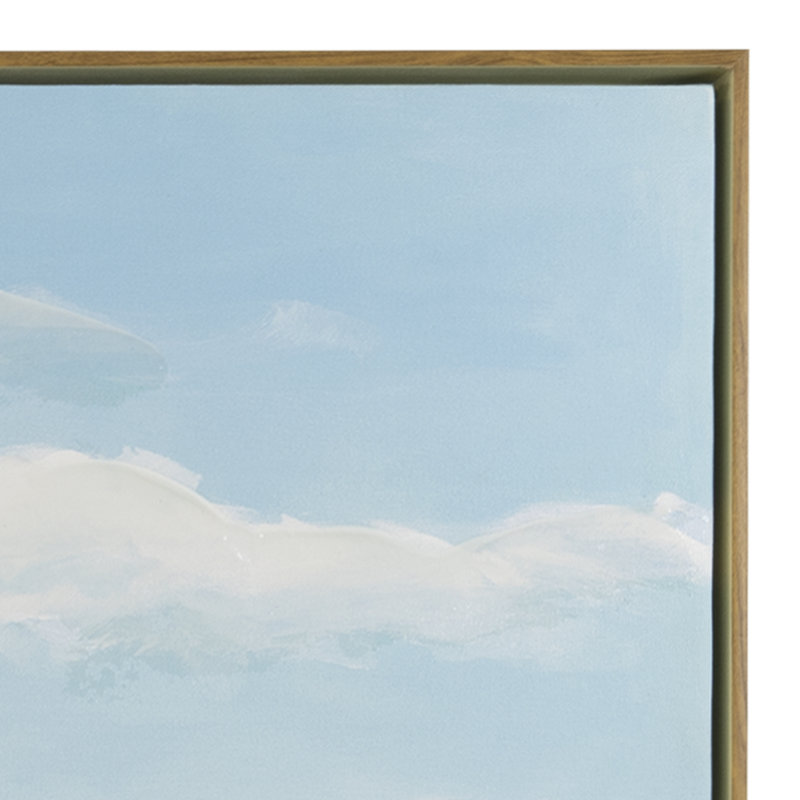 Toile tendue encadrée traditionnelle Break Waves 41 x 31 po