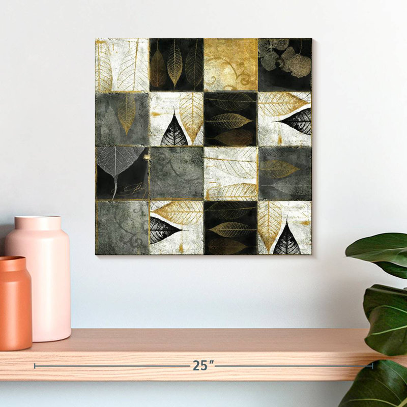 Carreaux à motif de feuilles Harnek, H 16 po x l 16 po
