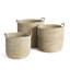 3 Piece Seagrass General Basket Set