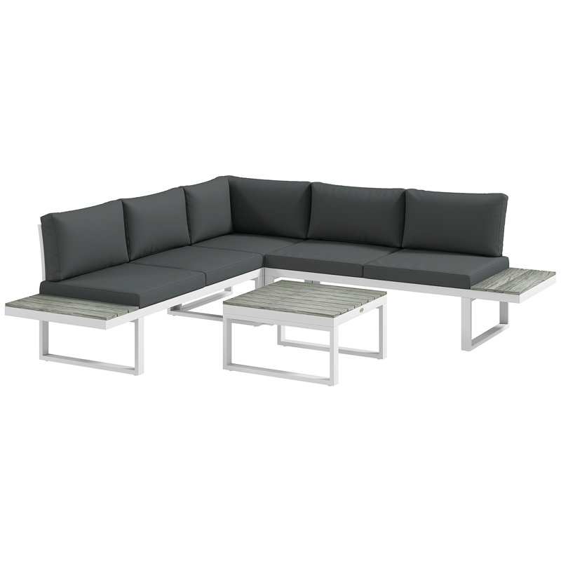 Neythan Metal 5 - Person Seating Group with Cushions
