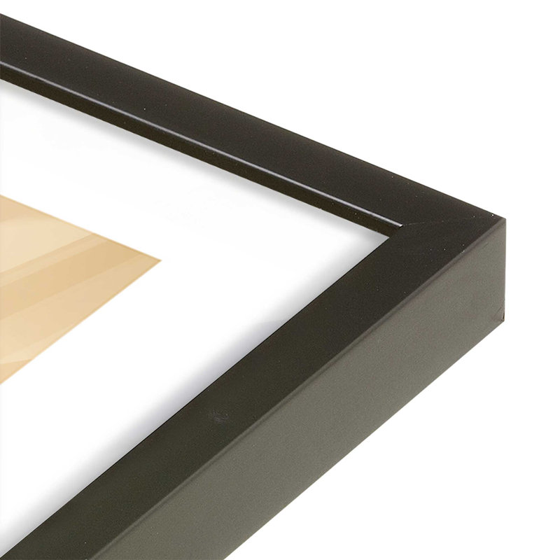 «Peaceful Mountain Drive I», Noir satiné, H 17,25 po x l 21,25 po