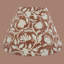 Abat-jour abat-jour amovible en lin à motif floral en lin artisanal - SaraswaTI-2106902986