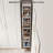 Adelaine 4 Tier Slim Folding Stackable Storage Cabinet, 108QT Plastic Storage Organizer with Adjustable Shelves, Wheels and Magnetic Doors-1582672346-1582672344