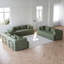 Canapé-lit convertible avec coussin cylindrique, canapé-lit pliant en velours côtelé avec cadre de forme fixe, canapé-lit pour salon-1824367282