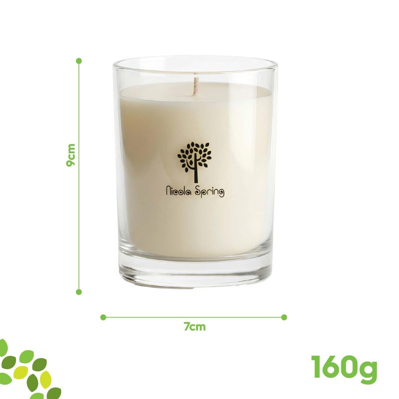 Nicola Spring 160g Mulled Wine Soy Wax Candle - Festive Glass Jar