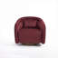 Fauteuil d'appoint simple pivotant en tonneau pivotant à 360 degrés pour le salon dans la chambre à coucher-1892221598
