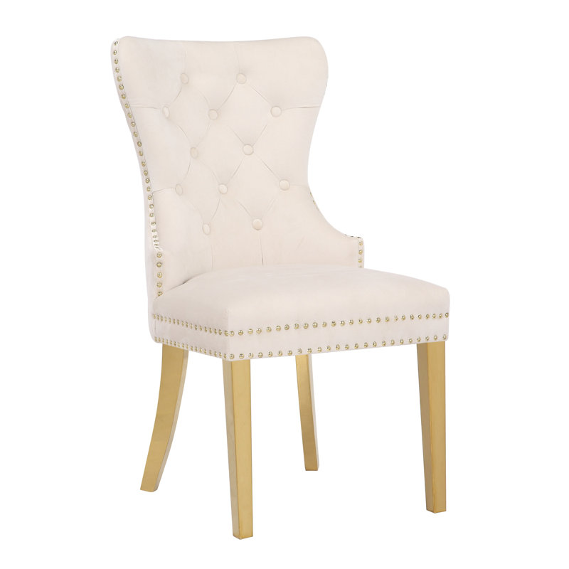 Chaise d'appoint touffetée de 20,9 po Jeneen, Beige