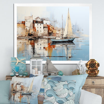 Minimalisme Port Perspectives - bateau, impressions d'art mural