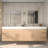 83.4" Wall-Mounted Double Bathroom Vanity Set-98420035