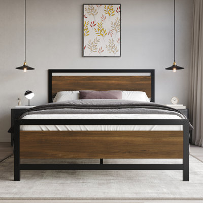 Vicent Metal Platform Bed