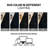 Solid Heathered Black Machine Washable Non-Slip Backing Area Rug-793089331