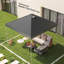 Outsunny Grey Polyester Replacement Canopy for Gazebo, Pergola, Canopy
