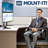 Mount-It Height Adjustable Full Motion Vertical Dual Monitor Stand Fits 17" - 32" Screens