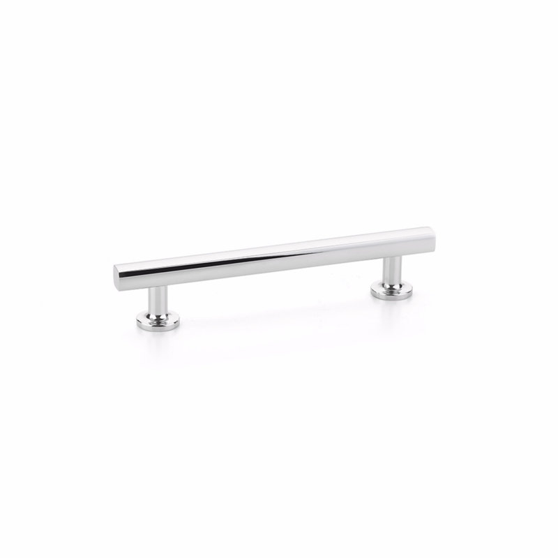 Emtek Freestone Cabinet Pull, 5" Center To Center, Polished Chrome