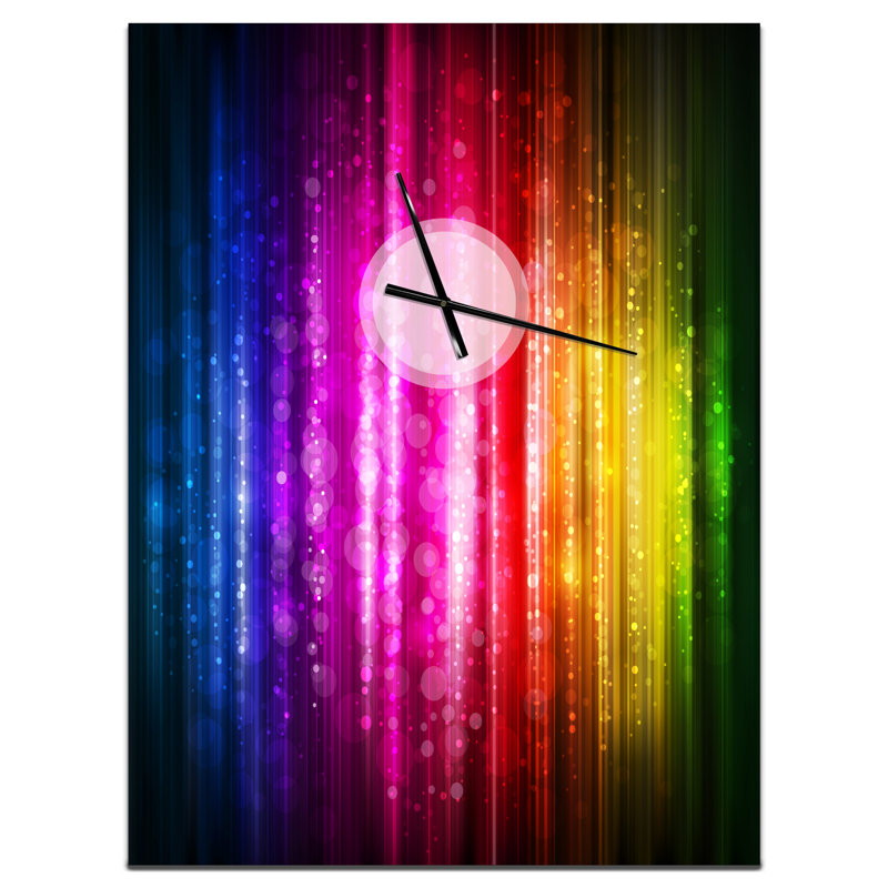 Fond lumineux - horloge murale moderne, H 32 po x l 24 po x P 1 po
