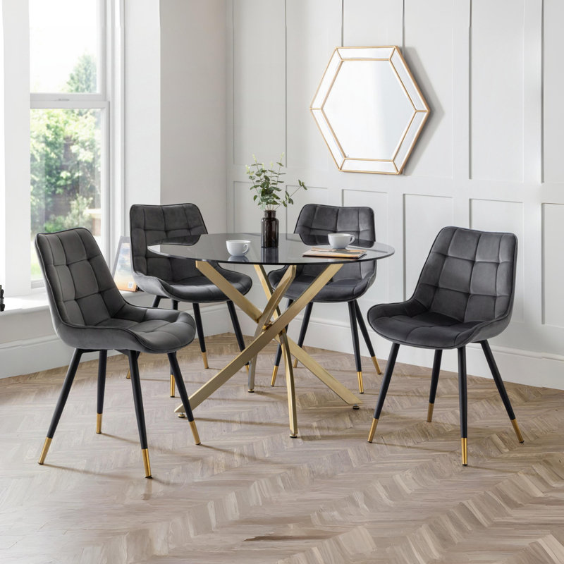 Aave 4 - Person Dining Set, Grey