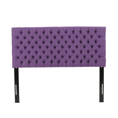 Tête de lit tapissier pour grand lit, mauve, élégance contemporaine tapissée mauve, attrait