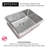 23 1/2"L x 17 1/2"W Kitchen Sink