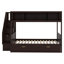 Lit superposé avec tablettes, escalier de rangement et 2 tiroirs-327185020