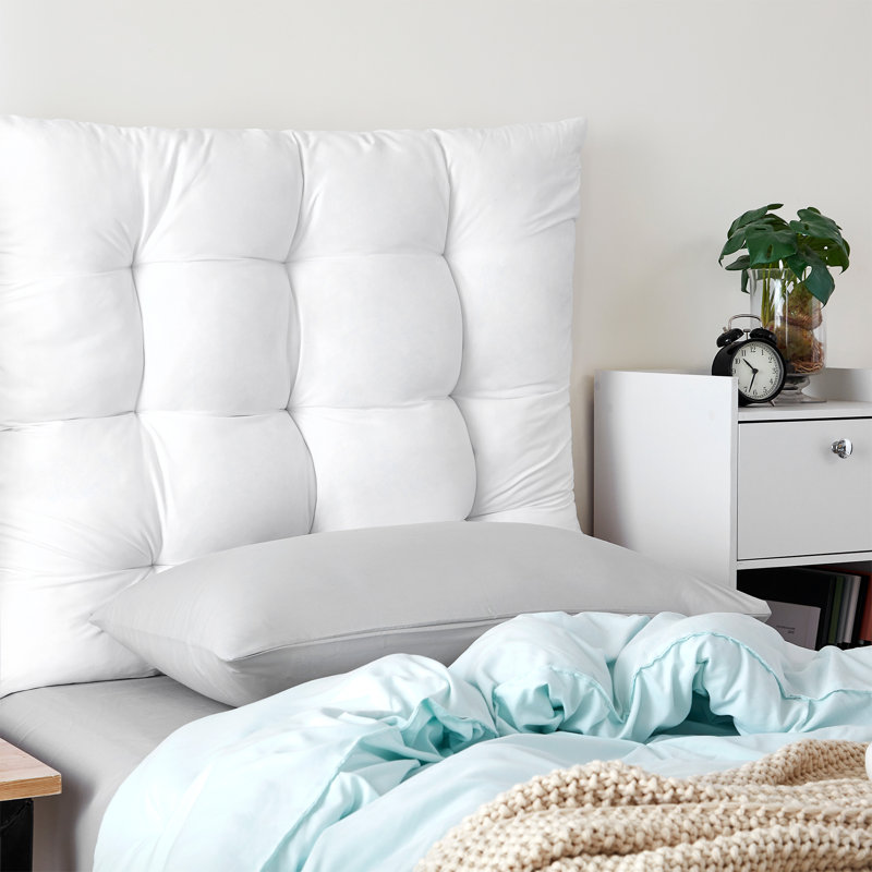 Rainha - Coussin de dossier capitonné Puffy, Blanc