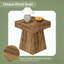 Table d'appoint inspirée de la nature avec finition rustique