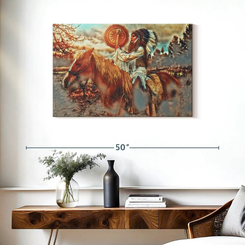 Cheval de guerre indien Lelar, H 24 po x l 36 po