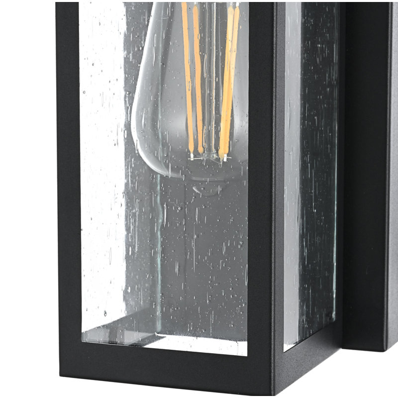 Lohmann Outdoor Wall Sconce in Black, 11" H x 5" W x 5.5" D
