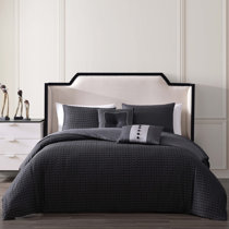 Christian Siriano 3pc Full/queen Ny Mimic Comforter Set Black/white : Target