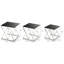 Ewert Glass Top Cross Legs Nesting Tables