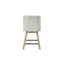 Lot de 2 tabourets de bar pivotants à hauteur de comptoir, fini chêne noueux anglais, grain naturel, surface lisse, convenant aux îlots de cuisine et aux comptoirs de bar, base en bois.