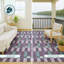 Tapis géométrique intérieur / extérieur lavable à la machine Chantille ACN2548-335242240-335242245