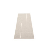 FRED Hand Loomed Geometric Shapes Area Rug in Linen