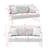 Queana Metal 60'' Reception Sofa-1999194065